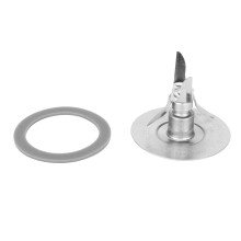 Edelstahlklinge für Oster-Standmixer, Eiscrusher-Klinge mit Gummidichtungsring, Ersatzteilset mit Behälterbodendeckel, Nachbau A
