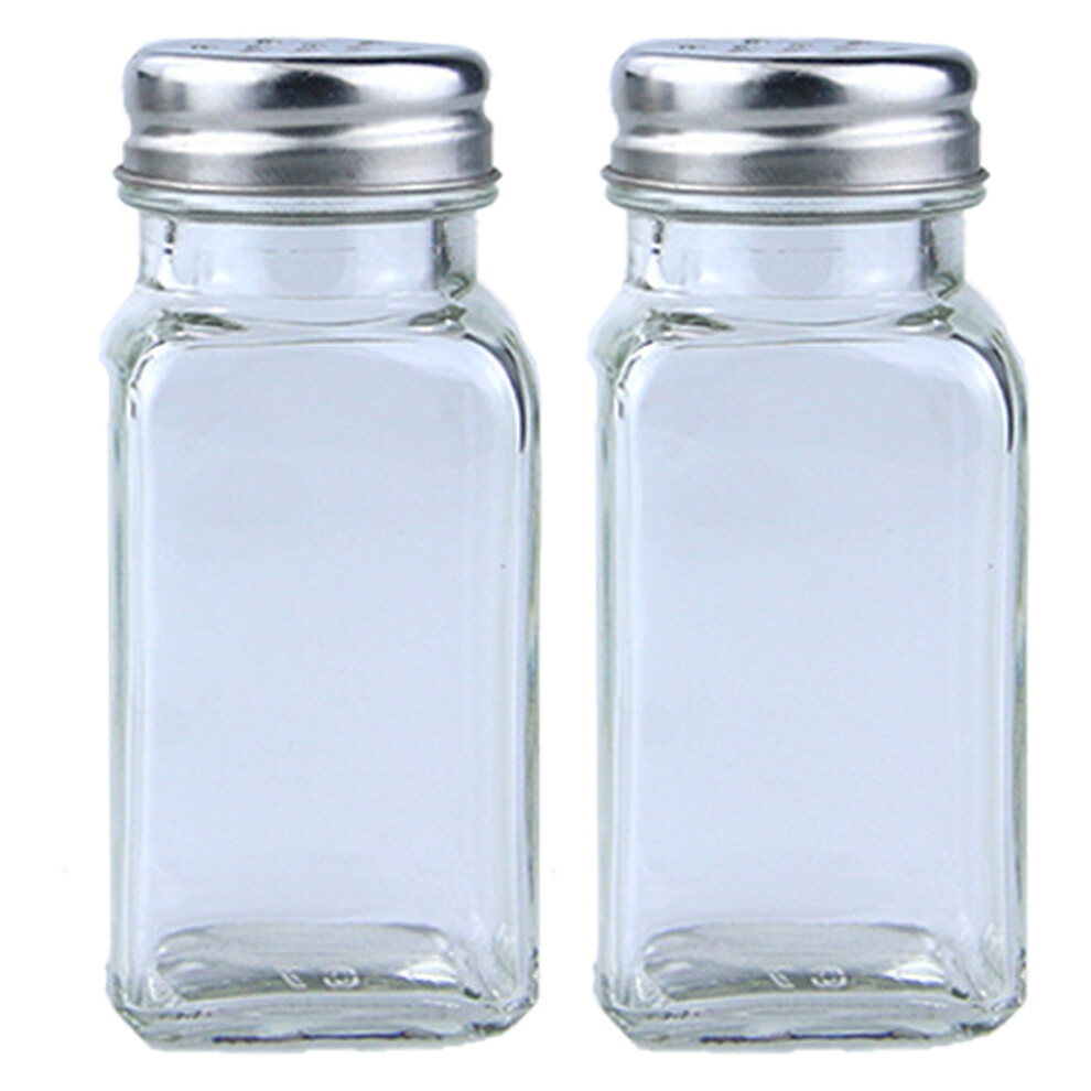 Elegant Glass Salt And Pepper Shaker With Stainless Steel Mushroom Top For Home Or Commercial Kitchens, Easy To Fill Classic Old Fashioned Style-image-OPC-PMX7ZXX-NEW