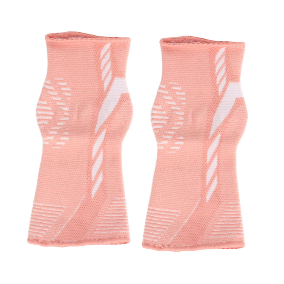 (Pink L) 2pcs Knitted Ankle Protector Basketball Volleyball Sports Gear Pink M-image-OPC-PMX82JH-NEW