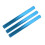 3pcs Blue Electroplated Aluminum Sprint Batons Comfortable Grip & Visible 10
