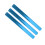 3pcs Blue Electroplated Aluminum Sprint Batons Comfortable Grip & Visible 8