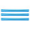 3pcs Blue Electroplated Aluminum Sprint Batons Comfortable Grip & Visible 16
