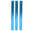 3pcs Blue Electroplated Aluminum Sprint Batons Comfortable Grip & Visible 3