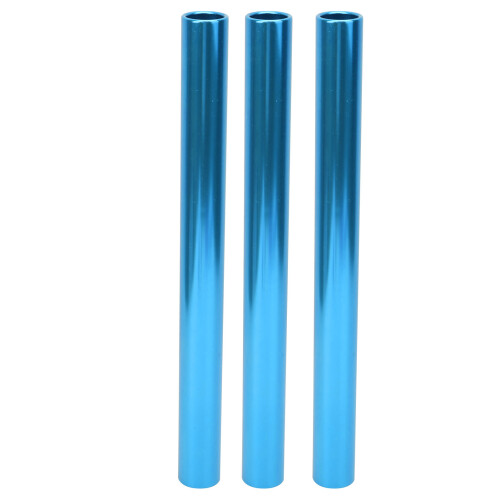 3pcs Blue Electroplated Aluminum Sprint Batons Comfortable Grip & Visible 2