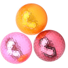Electroplated Metal Color Golf Balls 1.68in Practice Indoor Outdoor