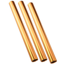 3pcs Aluminum Alloy Relay Baton, 29cm, Orange Track & Field