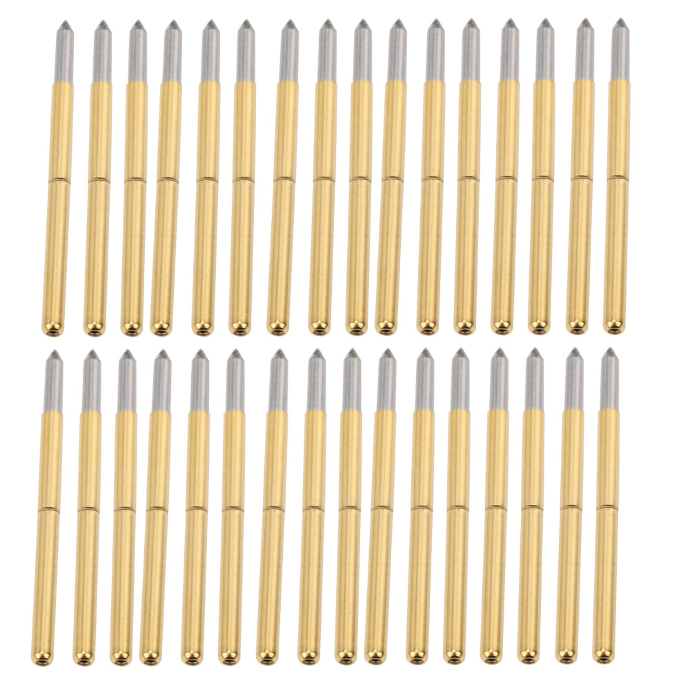 Brass P125âB Test Probe Pins 100Pcs 2.0Mm Spring Pogo Test Detection Probes 8261360141754