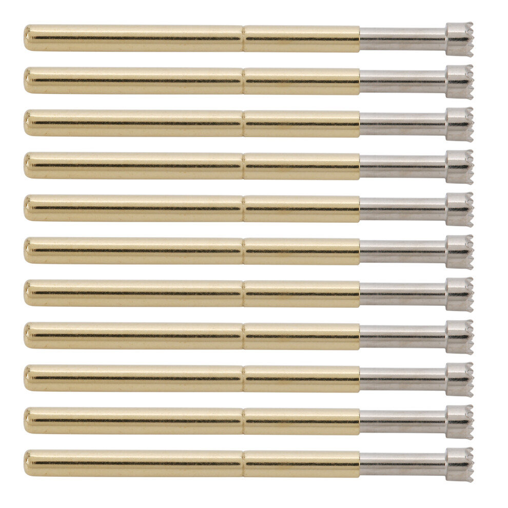Durable 100Pcs Spring Test Probes 2Mm Contact Pins With 9 Claws For Testing 8401360141747