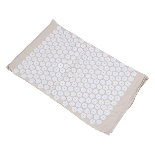 Acupressure Mat Pillow Set with Bag Creamy White 2