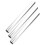 3PCS Silver Aluminum Relay Batons for Track Races Comfortable Grip 13