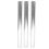 3PCS Silver Aluminum Relay Batons for Track Races Comfortable Grip 2