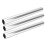 3PCS Silver Aluminum Relay Batons for Track Races Comfortable Grip 10
