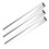3PCS Silver Aluminum Relay Batons for Track Races Comfortable Grip 11