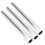 3PCS Silver Aluminum Relay Batons for Track Races Comfortable Grip 9