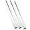 3PCS Silver Aluminum Relay Batons for Track Races Comfortable Grip 7