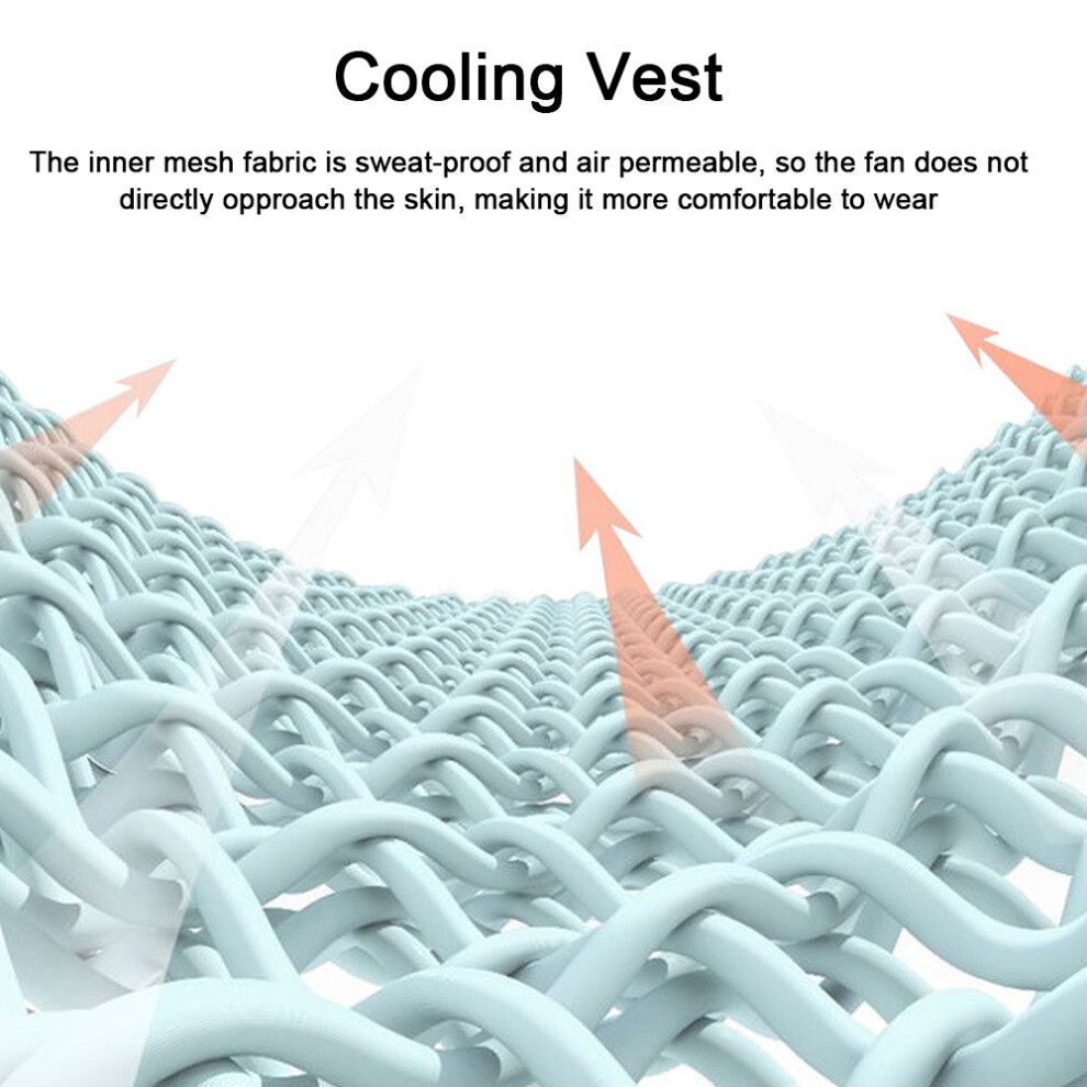 Cooling Fan Vest Heat Resistant Breathable for Hot Weather Work-image-OPC-PMX85VV-NEW