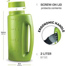 Easy Fill Hand Spreader for Fertilizer and Salt with Flexible Handle