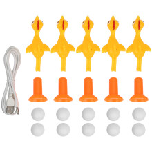 Elektrisches schwebendes Ball-Dart-Target-Spiel, verstellbare Windkraft, Kunststoff, 27,5 x 5,2 cm