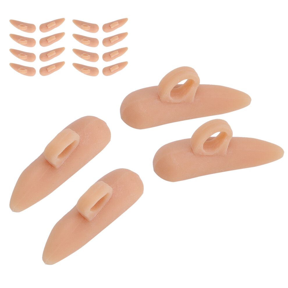 Set of 10 Hammer Toe Cushions SEBS Pad Middle Toe Correctors Skin Tone