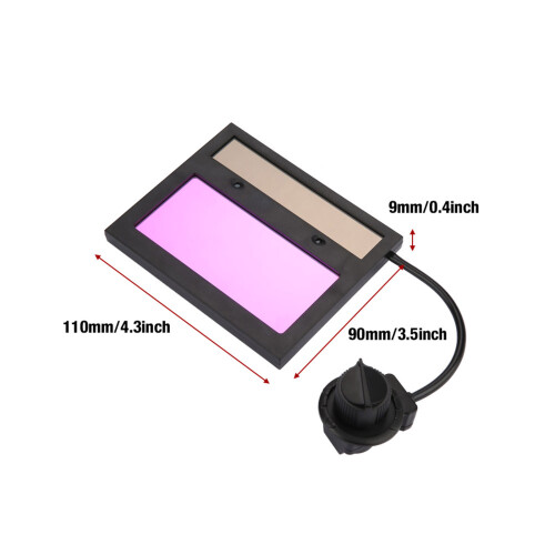 TX600D Solar-Auto-Schweißhelm Gesichtsschutz 95g Schwarz