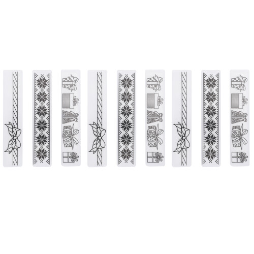 Plastic Flower Embossing Folder 9 Pack for Paper Crafting and Card Decorations 1