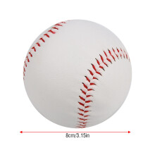 Weiche Füllung Übung Softball PVC-Material Handnähen 10,4 Zoll Rot