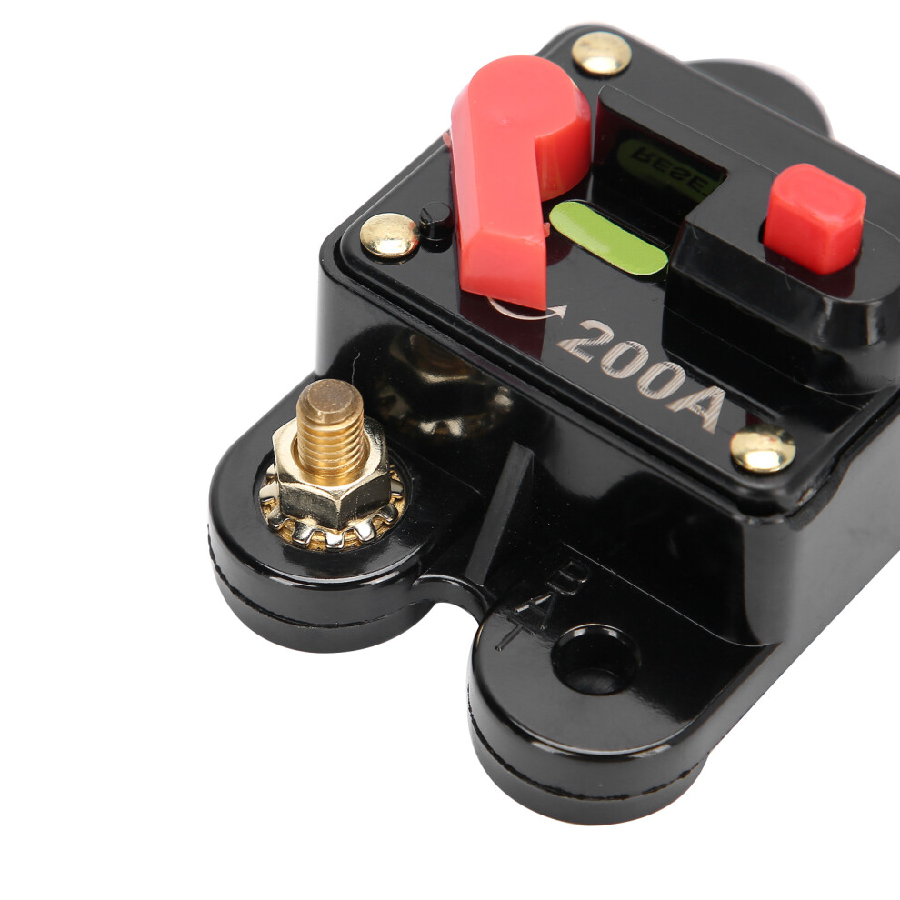 12Â24V Dc Circuit Breaker Fuse For Vehicles With Manual Reset 200A Capacity 3791360153310