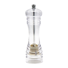 Clear Acrylic Pepper Grinder, Ultra-Sharp Ceramic Mechanism for Unmatched Durability and Performance, Perfect for Home and Professional Kitchens