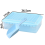 Multi-Purpose Square Ice Cube Mold, Flexible Durable Plastic Ice Cube Tray For Home And Party Use, Easy Release & Cleaning, Covered Ice Storage, Stack 2