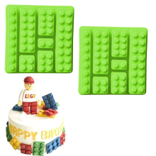 Non-Stick Ice Cube Tray For Creative Lego Treats, Silicone Mold Ideal For Building Block Themes, 2 Pack