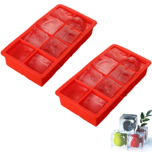 Forma de gelo grande, em silicone flexível de qualidade alimentar, para facilitar a remoção de cubos de gelo grandes e de derretimento lento,