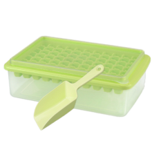 Forma de gelo quadrada multiuso, bandeja de gelo de plástico flexível e durável para uso doméstico e em festas, fácil de desenformar e limpar,