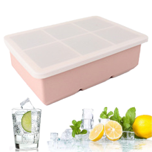 Oppvaskmaskinsikre silikonisbitbrett, ekstra store langsomt smeltende former for cocktails, BPA-fri, gjenbrukbar med matgodkjent materiale,