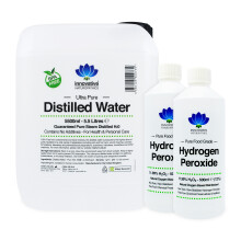12% Hydrogen Peroxide - 1 Litre (2 x 500ml) &amp; Distilled Water - 5.5 Litres
