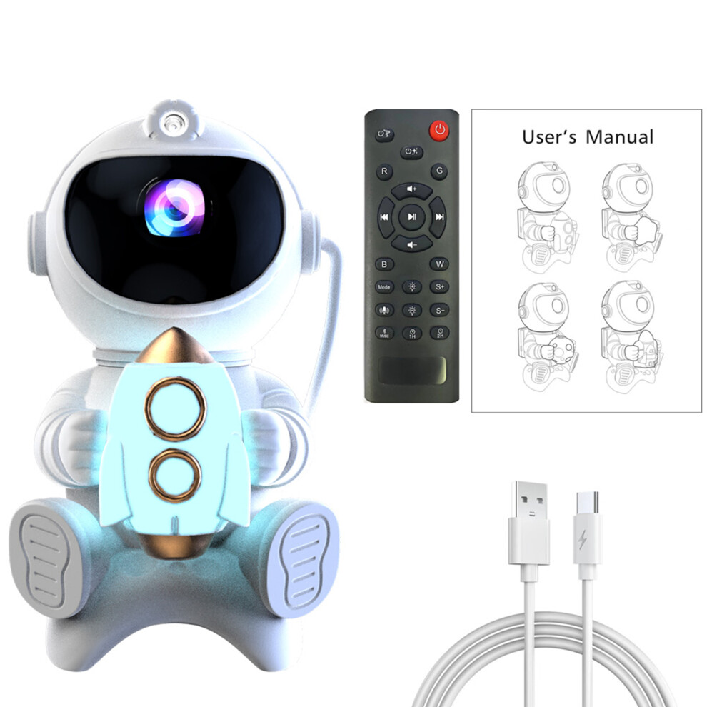 Light (Embrace The Rocket) Realistic Nebulae Astronaut Starry Sky Projector For Relaxation