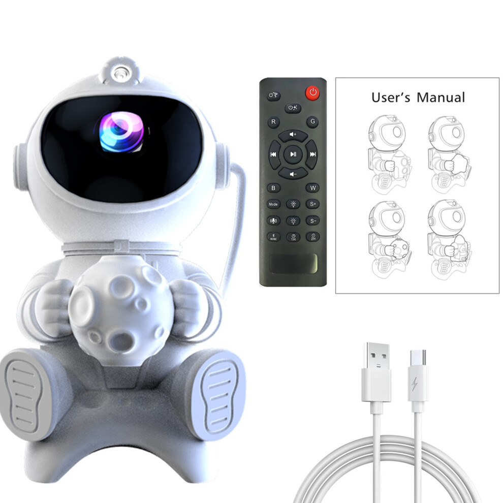 Light (Embrace The Moon) Realistic Nebulae Astronaut Starry Sky Projector For Relaxation