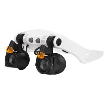 21-in-1 LED-Kopf-Magnifier mit austauschbaren Linsen