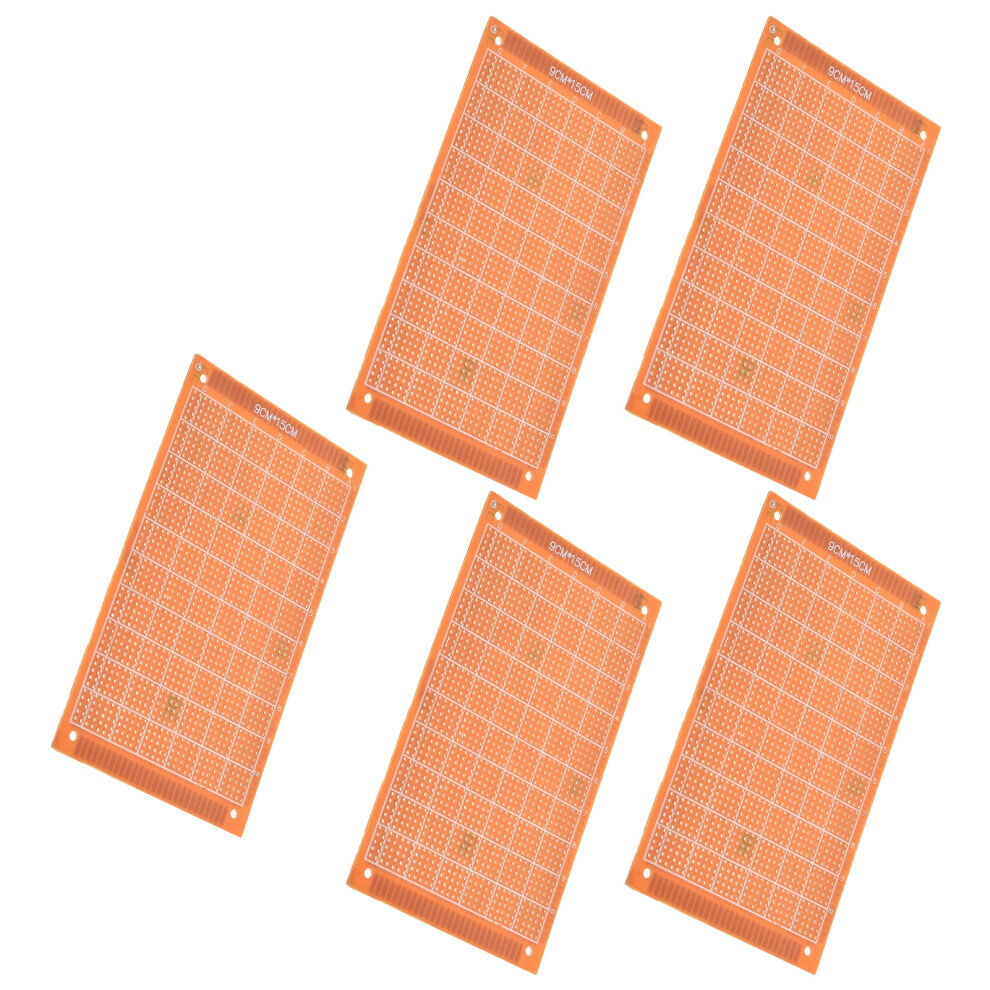 Yellow Single-sided Prototype PCB Circuit Board Universal 5 Packs-image-OPC-PMX8RH5-NEW