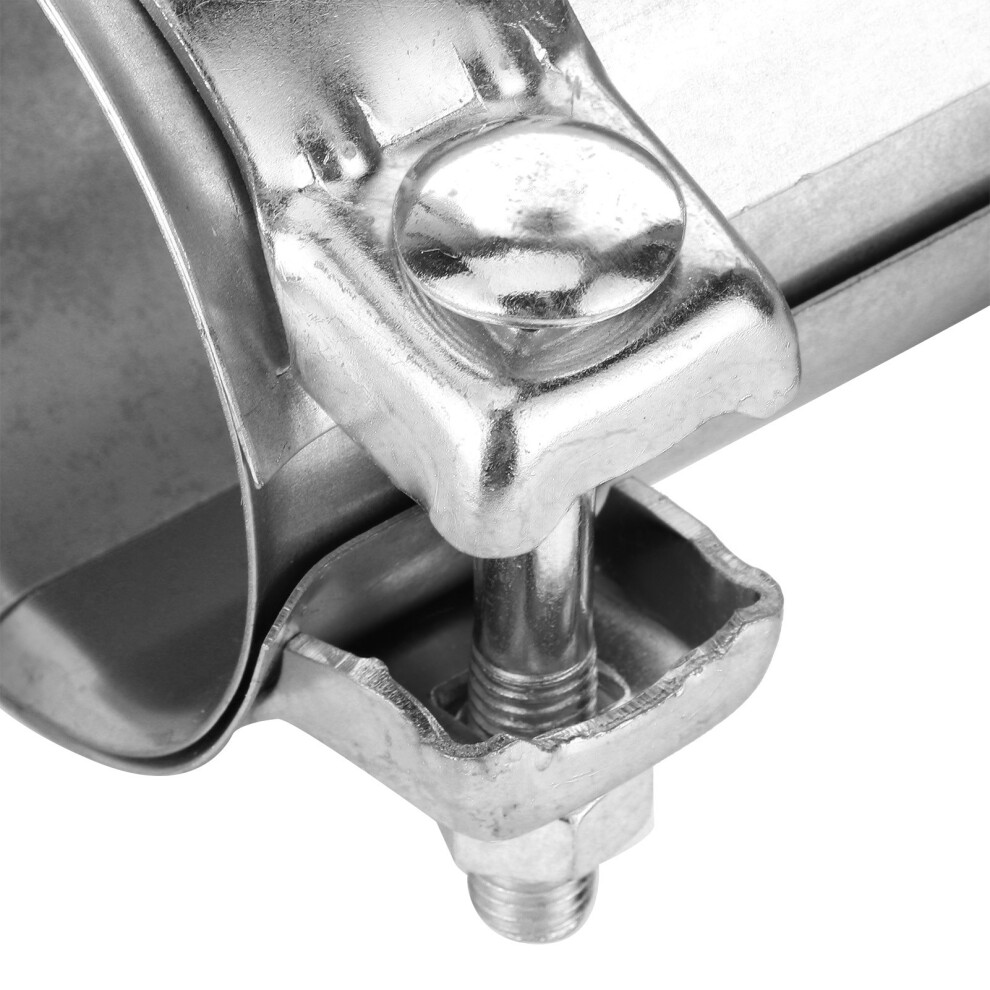 3Inch 76Mm Exhaust Pipe Joiner Double Clamp Galvanized Steel Sleeve 9361360164308