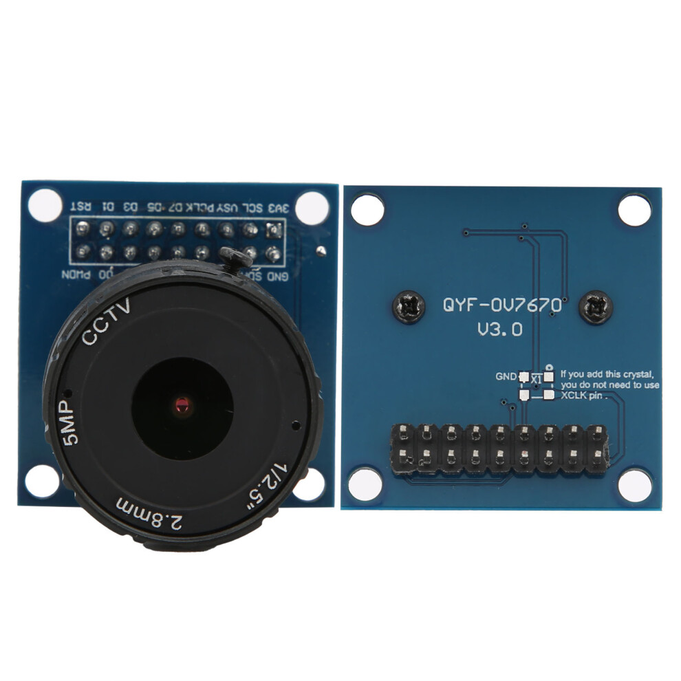 5Mp Ov7670 Camera Module With Adjustable Macro Cs Metal Mount 2.8Mm Focus 5041360164327