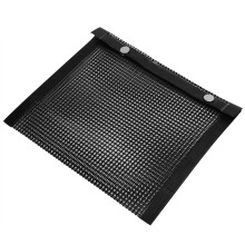 High Temp PTFE BBQ Grill Mesh Bag 27x22cm Outdoor Picnic Black