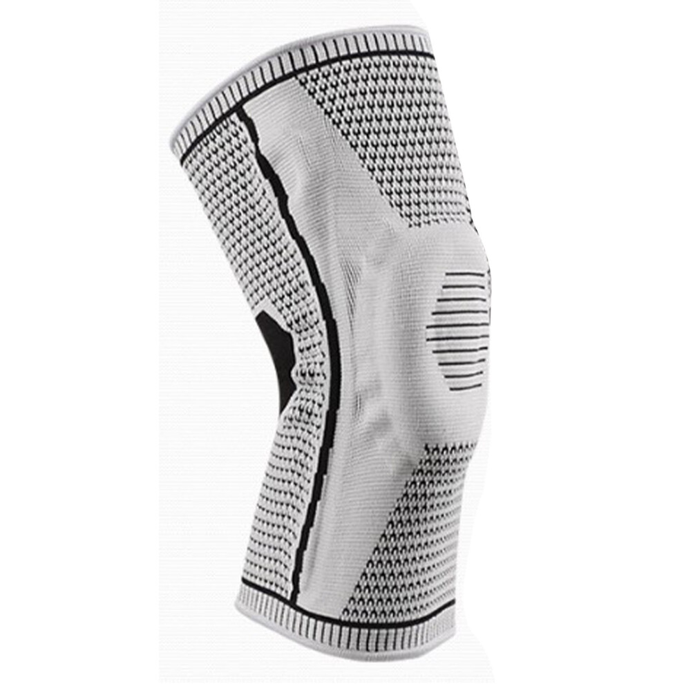 (M) Sports Compression Knee Pad Basketball Volleyball Protector Light Grey-image-OPC-PMX9DGZ-NEW