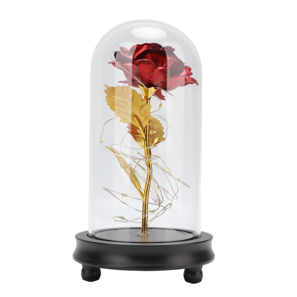 Artificial Rose Flower in Glass Dome with LED Light Gift-image-OPC-PMX9F2P-NEW