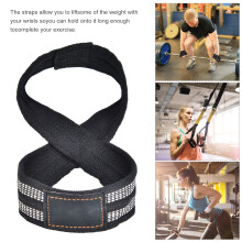 1 Paar Figure-8-Hantelgurte M für Fitnessstudio & Powerlifting