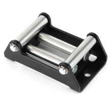 Heavy Duty Winch Roller Fairlead Galvanized Steel 110mm Hole Distance Tough