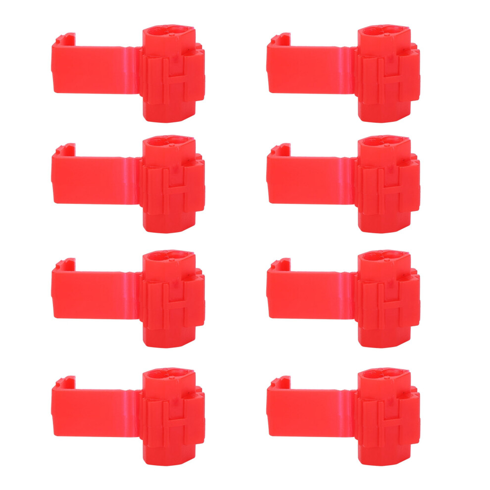 Cable Terminal Blocks 210Pcs Lock Wire Crimp Connectors For Quick Splicing Red 4241360171078