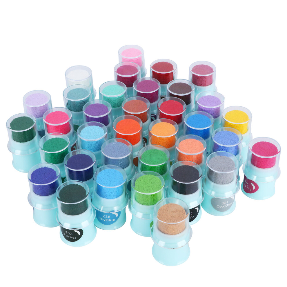 35Pcs Mini Color Finger Ink Pads For Crafting, 3.3X2cm 4671360171295
