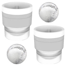 Máquina de gelo sofisticada para drinks, gelo transparente para coquetéis de uísque, derretimento lento, silicone reutilizável, fácil de