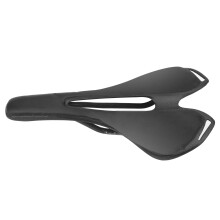 Vollcarbon-Sattel für Fahrrad, bequem, 270 mm x 143 mm, Schwarz