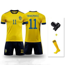 Maillot de l'équipe nationale suédoise (taille adulte XXL) - Ibrahimovic n 11